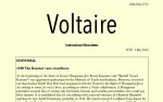 Voltaire, International Newsletter N°85