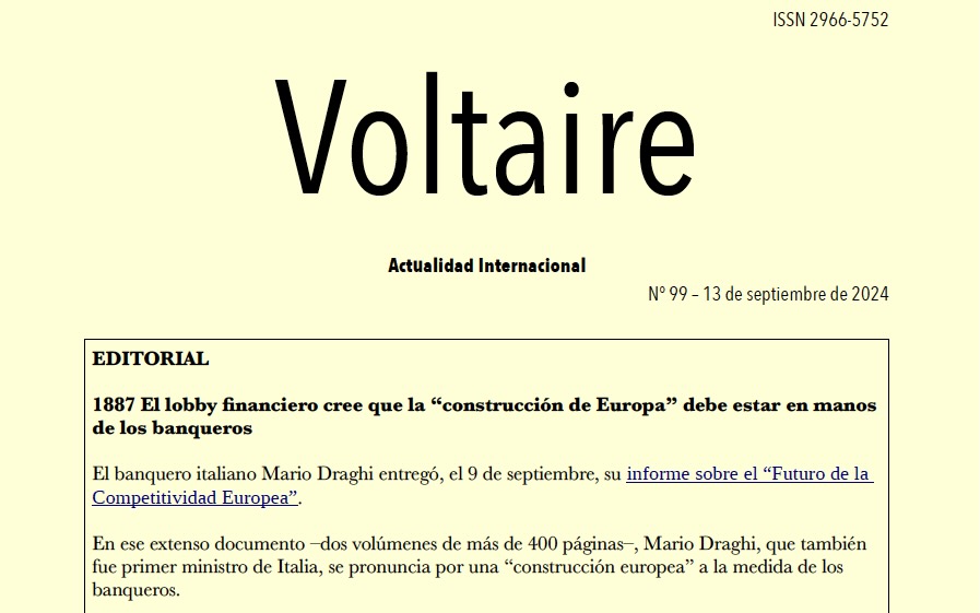 Voltaire, Actualidad Internacional, #99