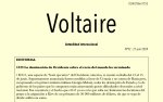 Voltaire, Actualidad Internacional, #92