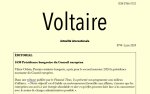 Voltaire, actualité internationale, n°94