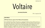 Voltaire, International Newsletter N°98