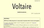 Voltaire, actualité internationale, n°99