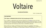 Voltaire, internationale Nachrichten, #104