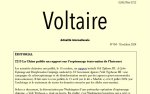 Voltaire, actualité internationale, n°104