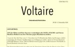 Voltaire, internationale Nachrichten, #109