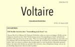 Voltaire, internationale Nachrichten, #105