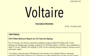 Voltaire, International Newsletter N°104