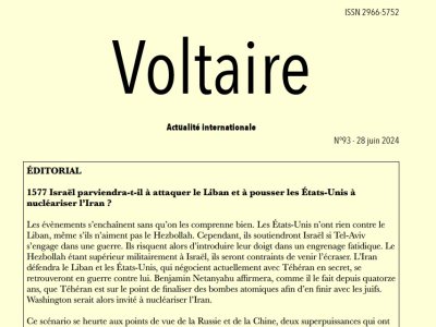 Voltaire, actualité internationale, n°93
